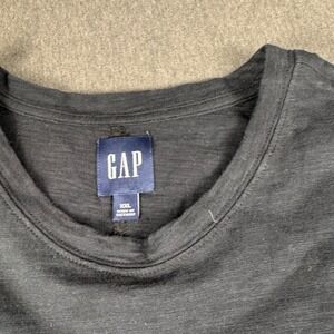 Gap Mens XXL Charcoal Gray Slub Knit Short Sleeve T-Shirt Crewneck OLTSS11S